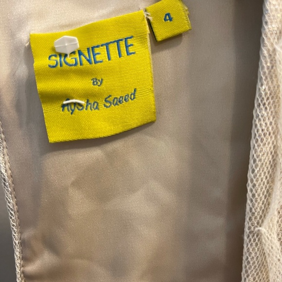 Signette gold and brown boutique dress size 4 - Picture 2 of 3